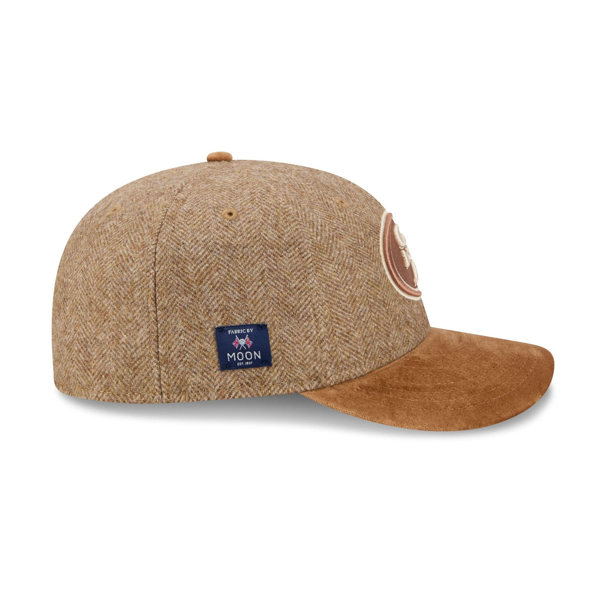 San Francisco 49ers Moon Brisbane Moss Brown Visor 59FIFTY Fitted Hat
