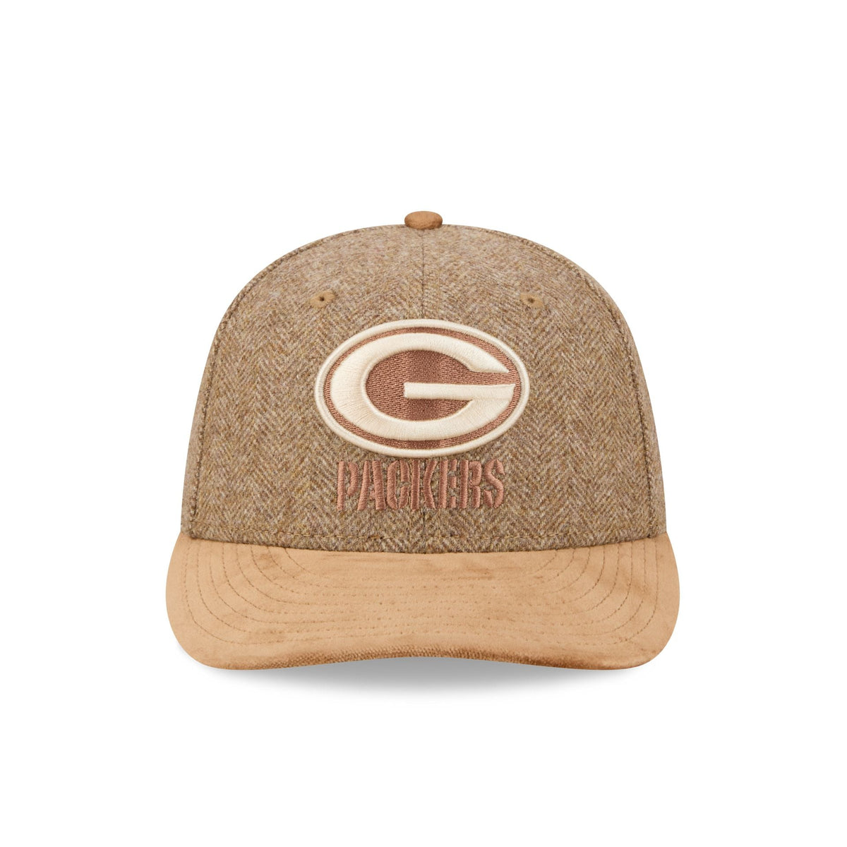 Green Bay Packers Moon Brisbane Moss Brown Visor 59FIFTY Fitted Hat