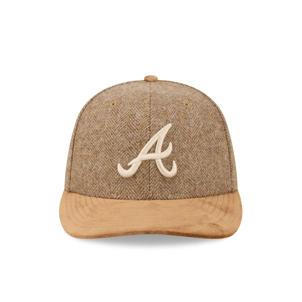 Atlanta Braves Moon Brisbane Moss Brown Visor 59FIFTY Fitted Hat