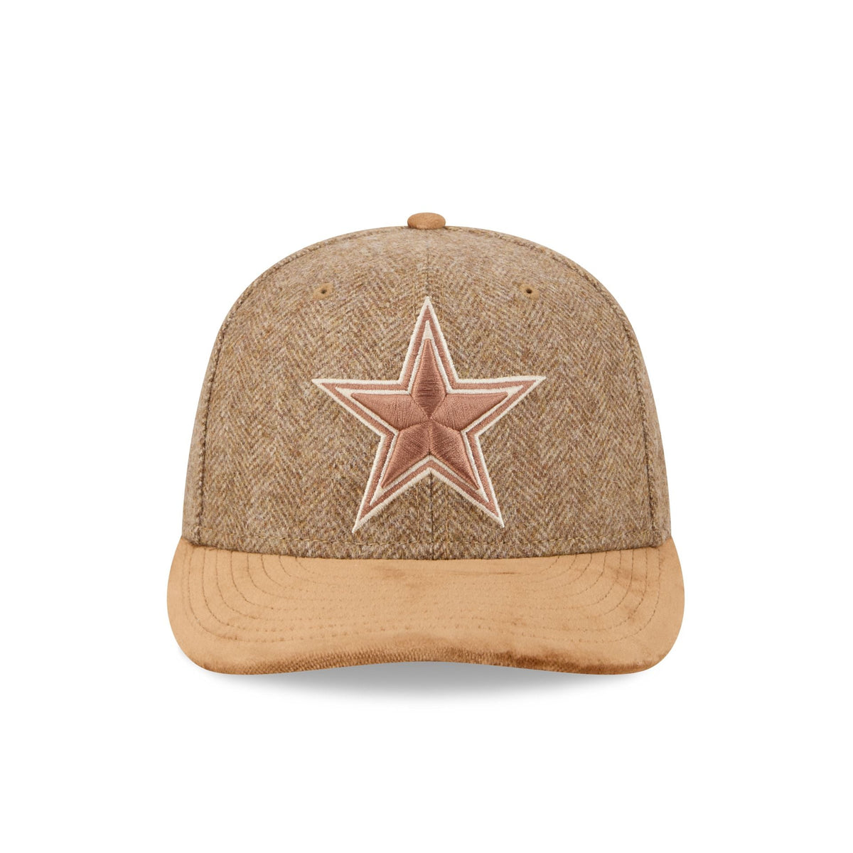 Dallas Cowboys Moon Brisbane Moss Brown Visor 59FIFTY Fitted Hat
