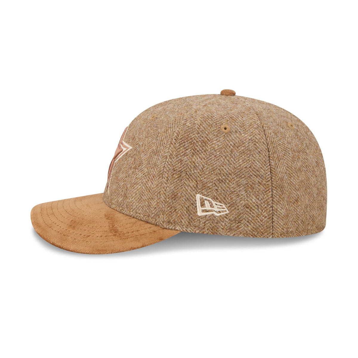 Dallas Cowboys Moon Brisbane Moss Brown Visor 59FIFTY Fitted Hat