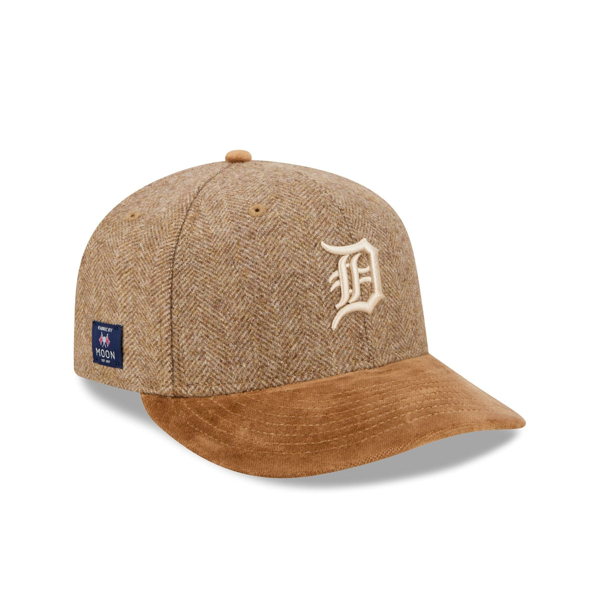 Detroit Tigers Moon Brisbane Moss Brown Visor 59FIFTY Fitted Hat
