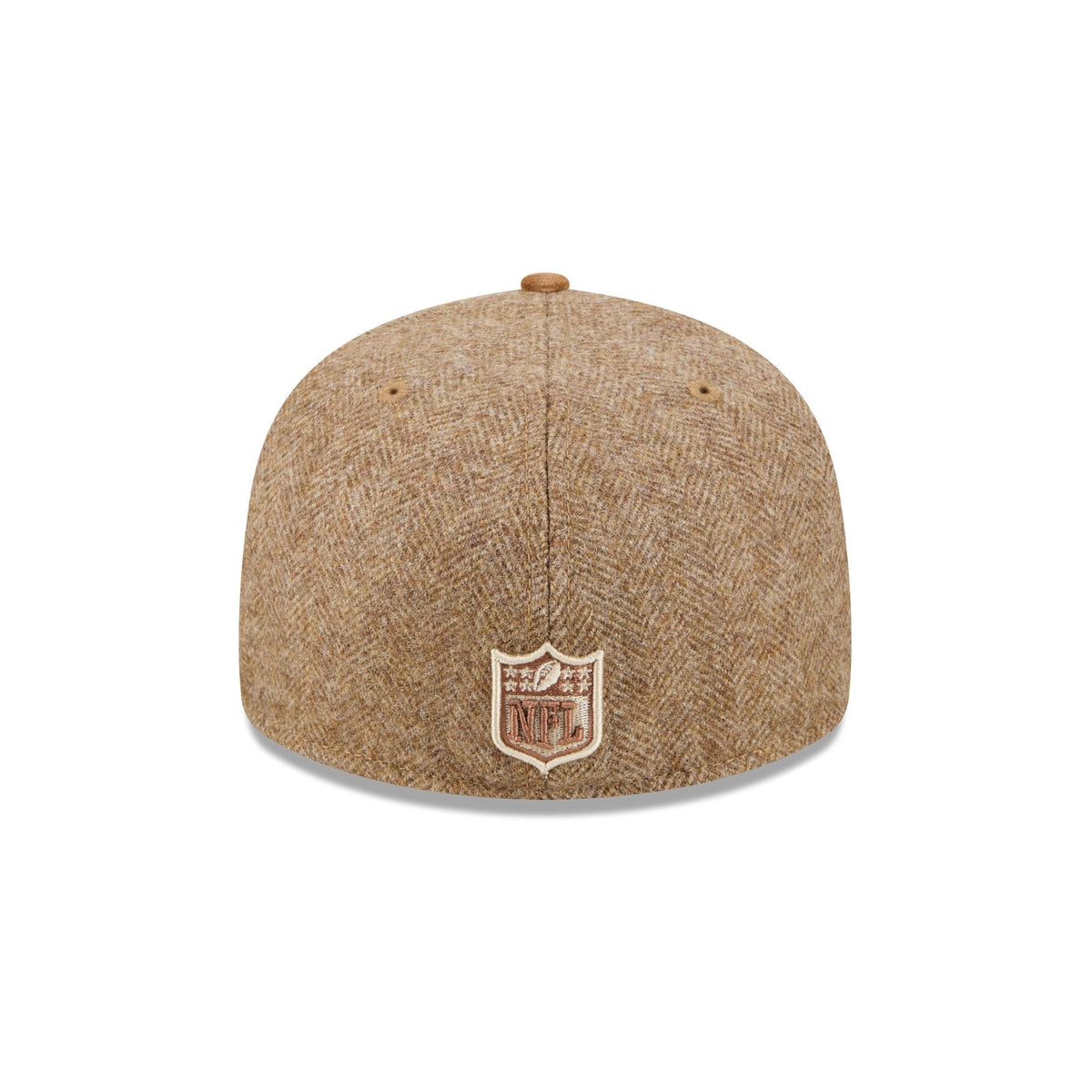 New England Patriots Moon Brisbane Moss Brown Visor 59FIFTY Fitted Hat