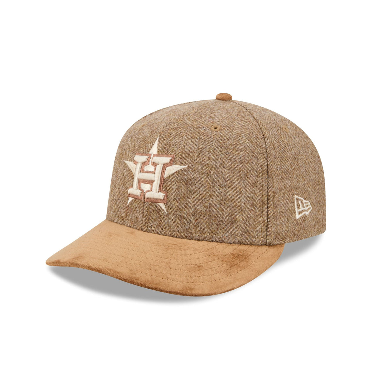 Houston Astros Moon Brisbane Moss Brown Visor 59FIFTY Fitted Hat
