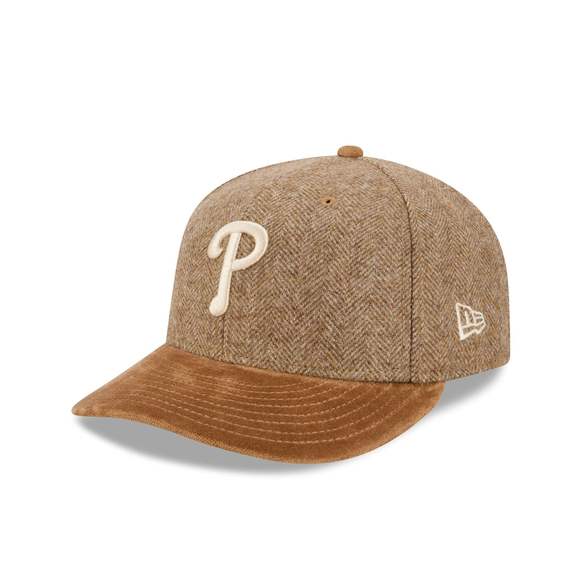 Philadelphia Phillies Moon Brisbane Moss Brown Visor 59FIFTY Fitted Hat