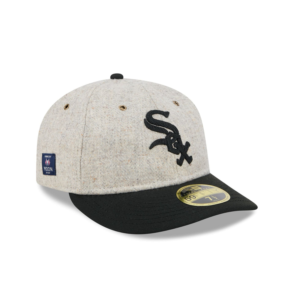 Chicago White Sox Moon Herringbone Retro Crown 59FIFTY Fitted Hat