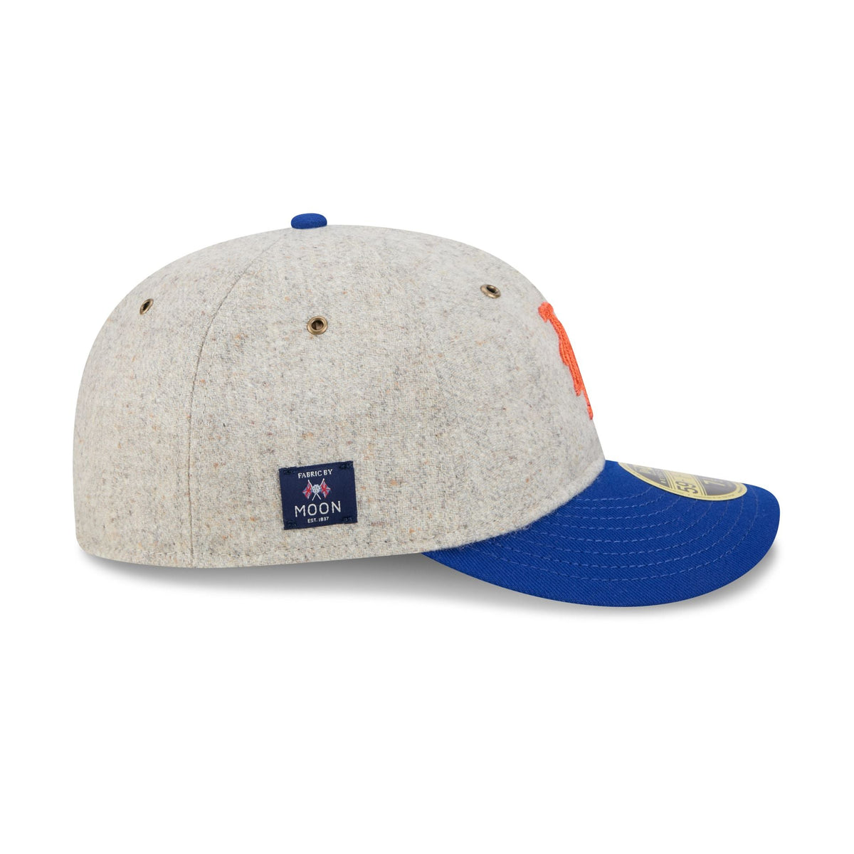 New York Mets Moon Herringbone Retro Crown 59FIFTY Fitted Hat