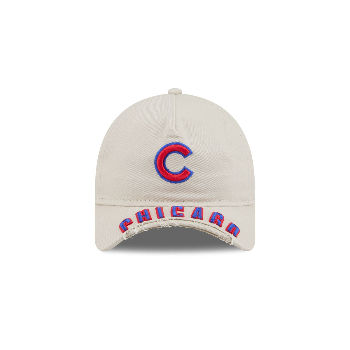 Chicago Cubs Stone 9FORTY A-Frame Unstructured Cut-Off Visor Snapback Hat