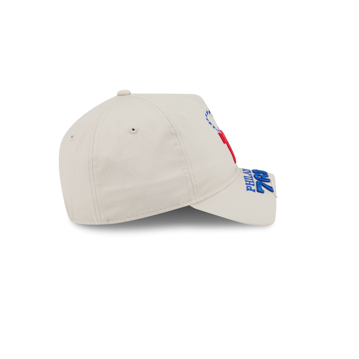 Philadelphia 76ers Stone 9FORTY A-Frame Unstructured Cut-Off Visor Snapback Hat