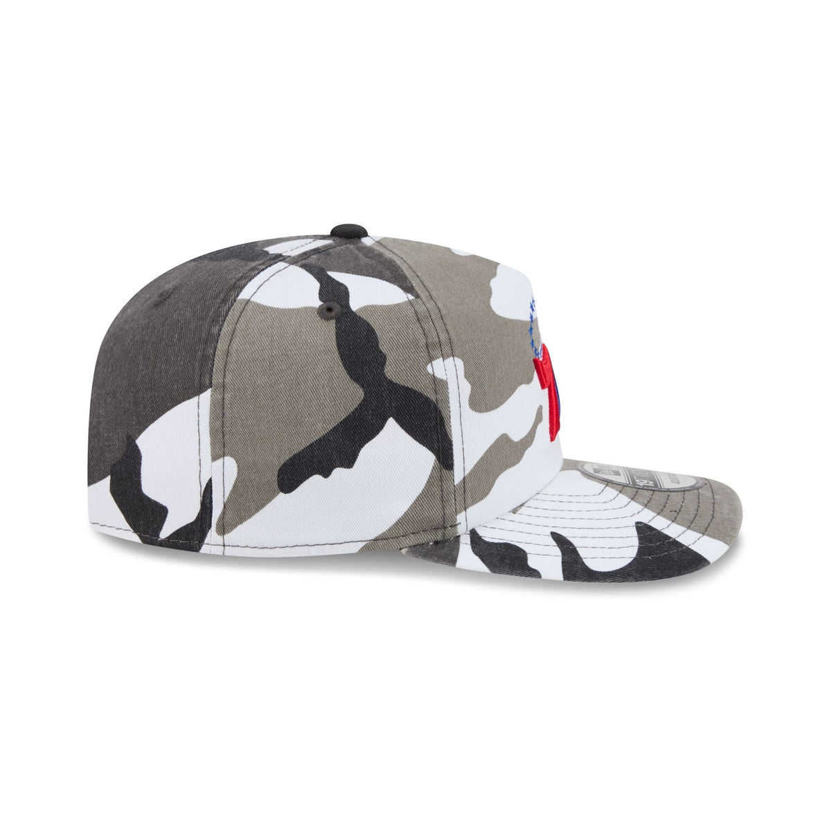 Philadelphia 76ers Washed Nylon Camo 19TWENTY Adjustable Hat
