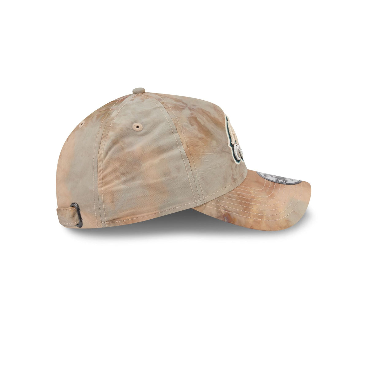 Philadelphia Eagles Washed Nylon Brown 9TWENTY A-Frame Adjustable Hat