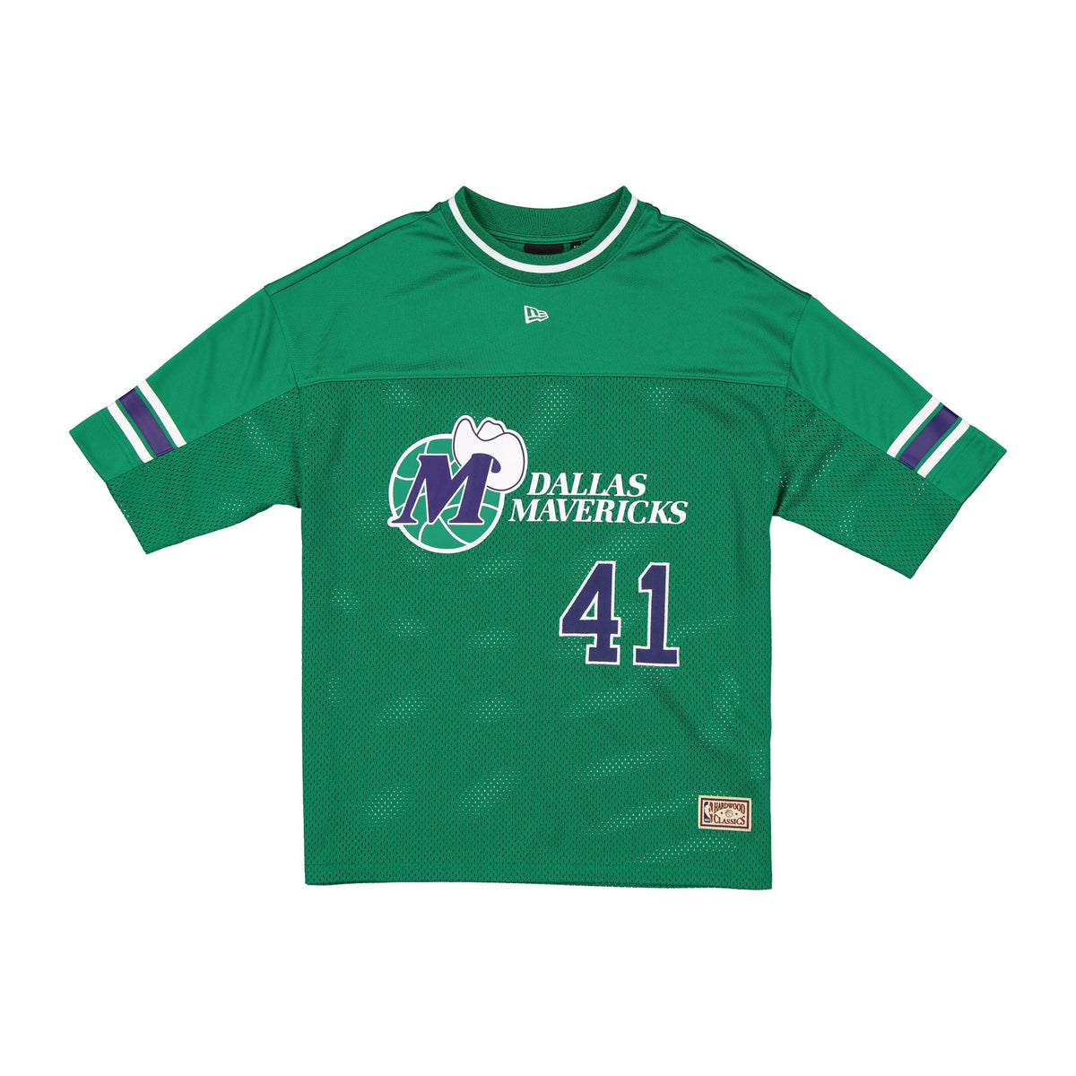 Dallas Mavericks Hardwood Classics Dirk Nowitzki Mesh Oversized T-Shirt
