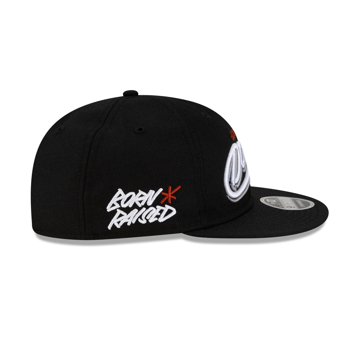 Born x Raised x Los Angeles Dodgers Sign Black Wool Retro Crown 9FIFTY Adjustable Hat