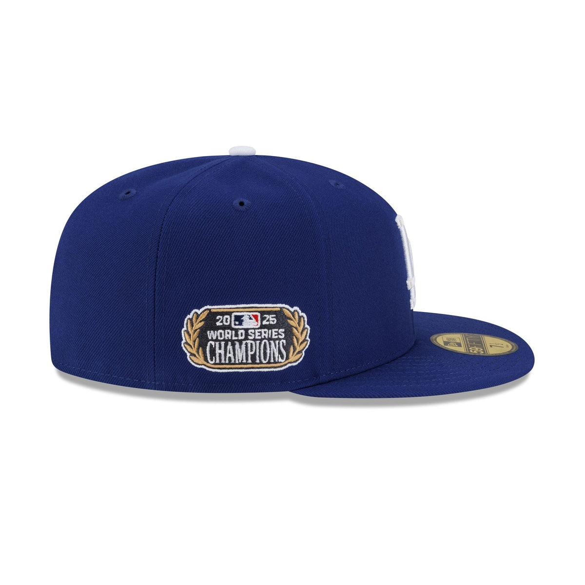 Los Angeles Dodgers 2025 World Series Champions Gilded Sidepatch 59FIFTY Fitted Hat