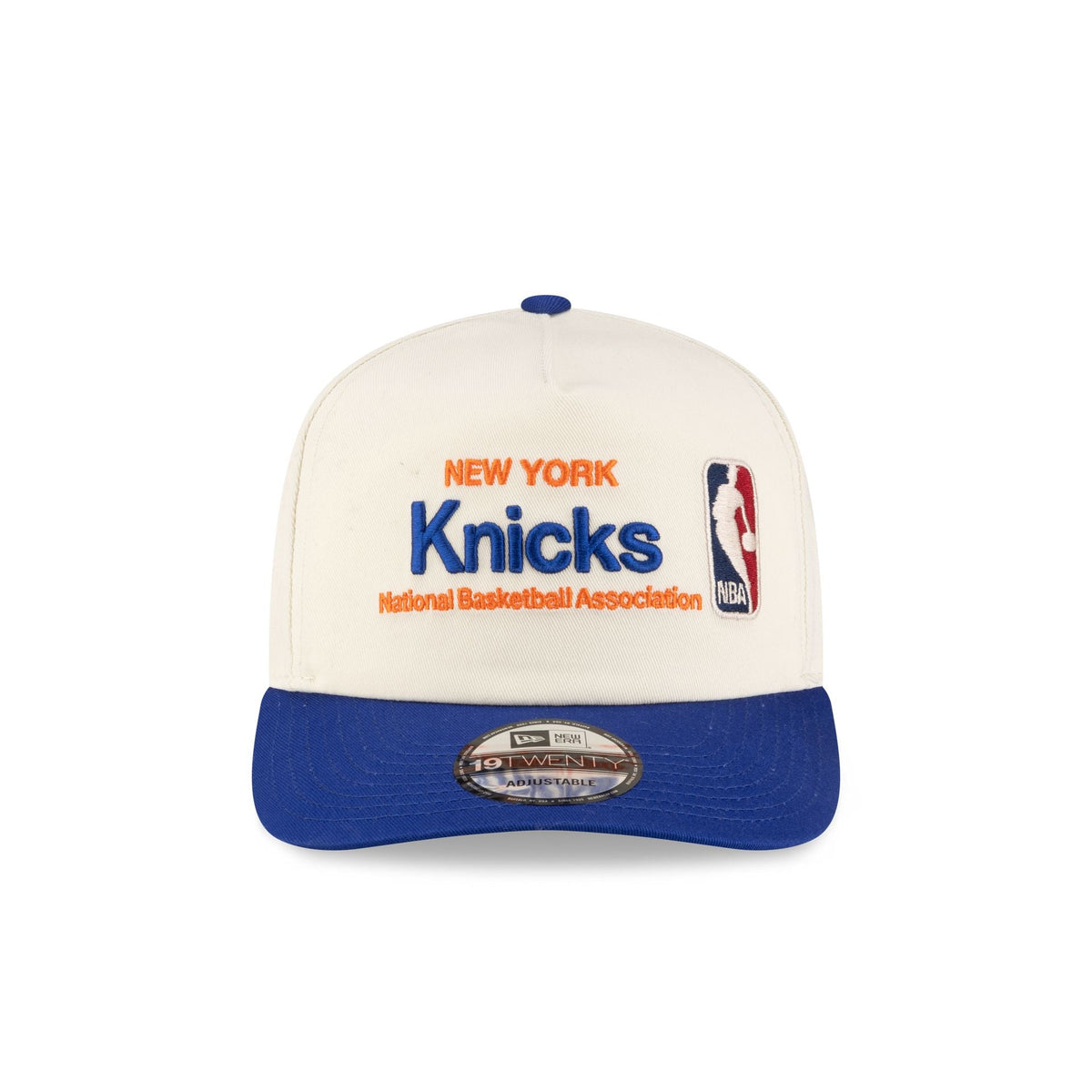 New York Knicks 1964-1992 Hardwood Classics Sign Stack Chrome White 19TWENTY Adjustable Hat