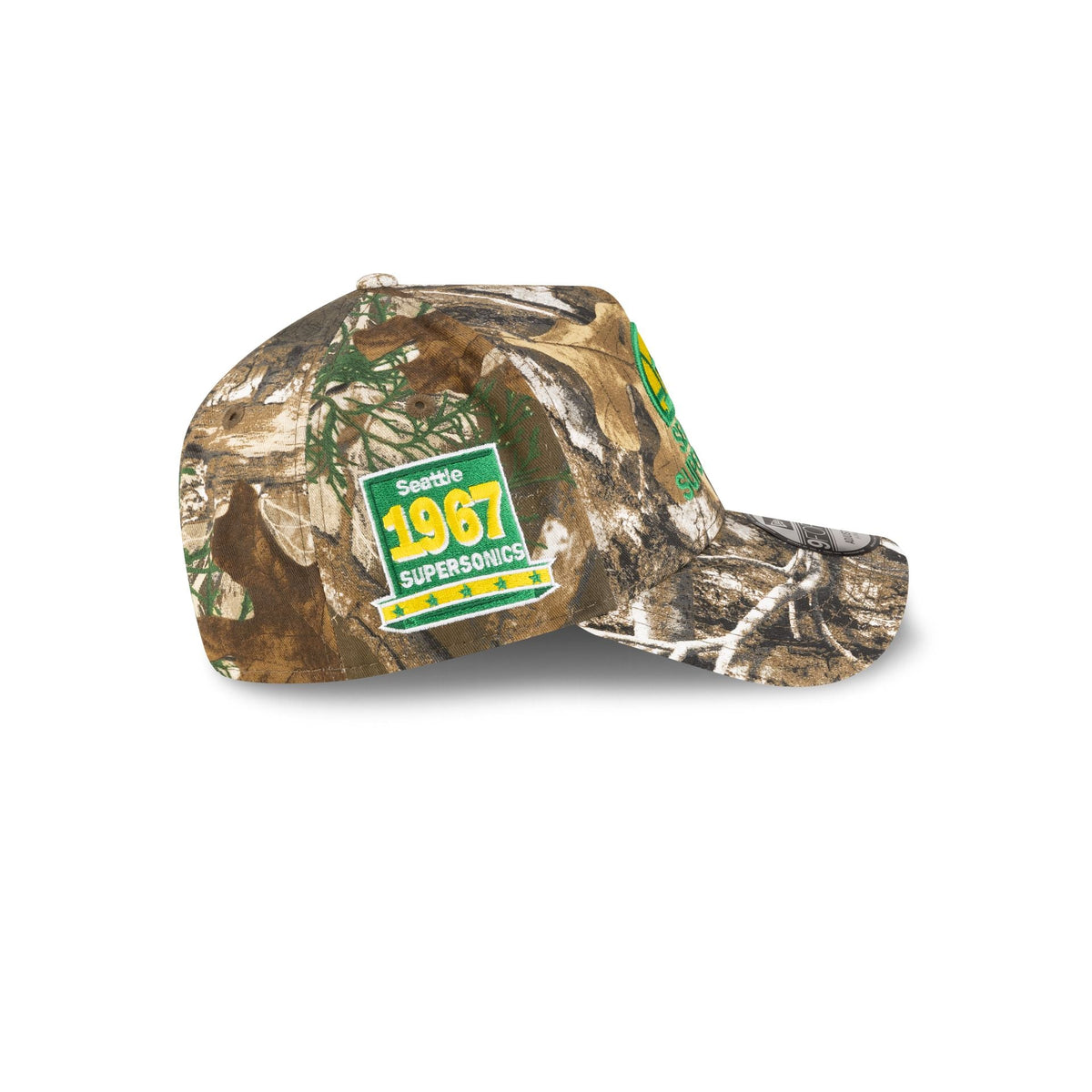 Seattle SuperSonics 1975-1995 Hardwood Classics Realtree 9FORTY A-Frame Snapback Hat