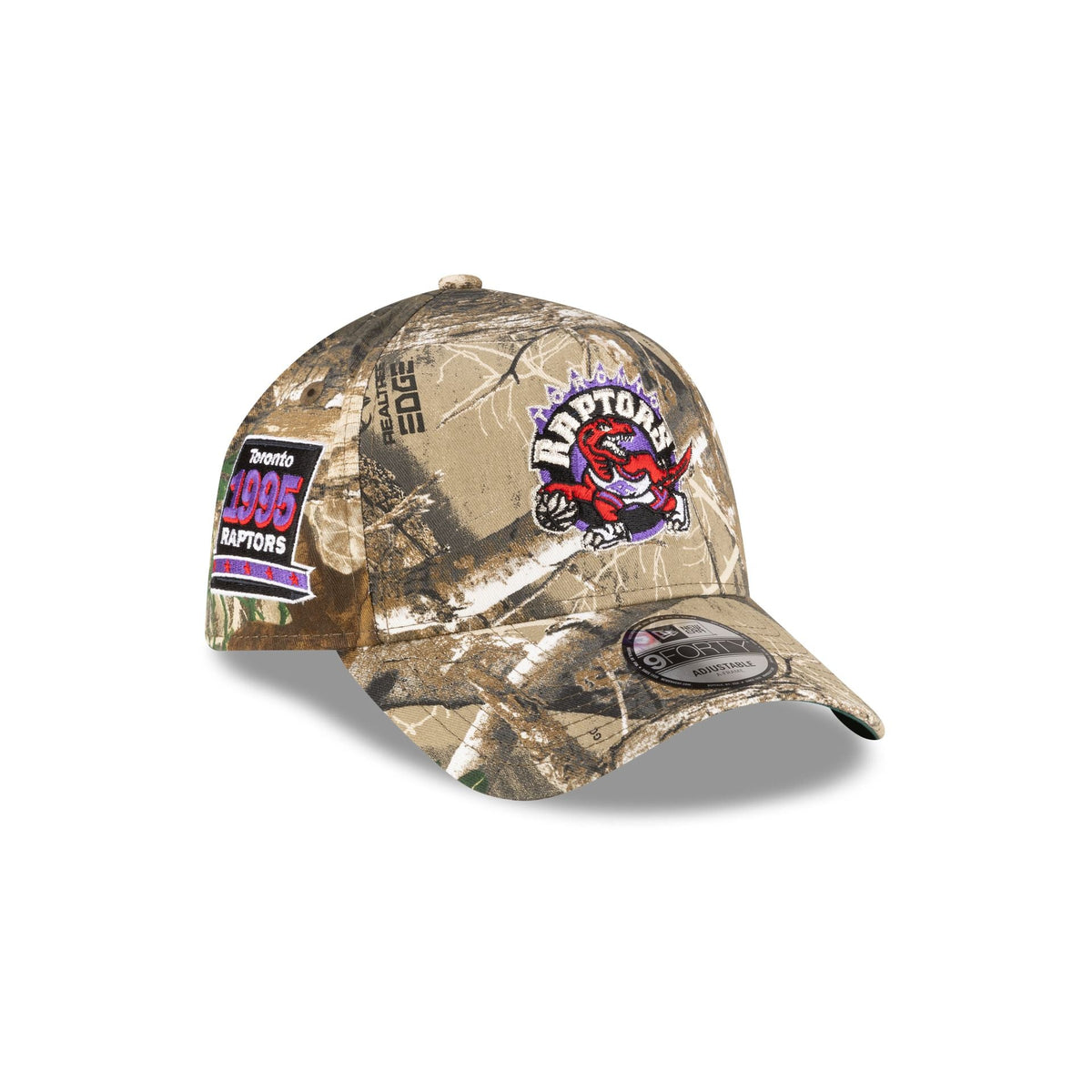 Toronto Raptors 1995-2008 Hardwood Classics Realtree 9FORTY A-Frame Snapback Hat