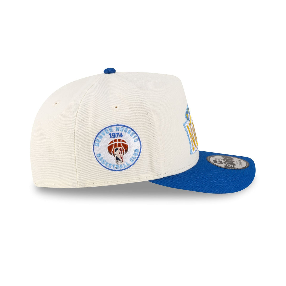 Denver Nuggets 2008-2018 Hardwood Classics Express Chrome White 9FIFTY A-Frame Snapback Hat