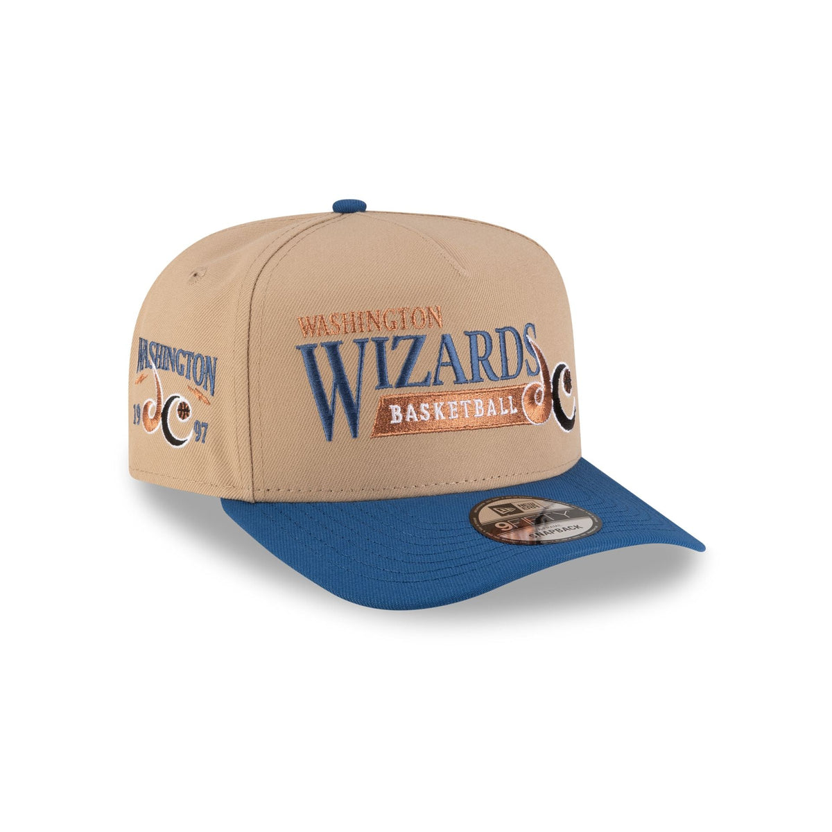 Washington Wizards 1997-2011 Hardwood Classics Liner Camel 9FIFTY A-Frame Snapback Hat