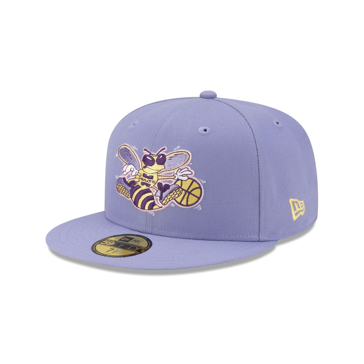 Charlotte Hornets Hardwood Classics Lavender Pack 59FIFTY Fitted Hat