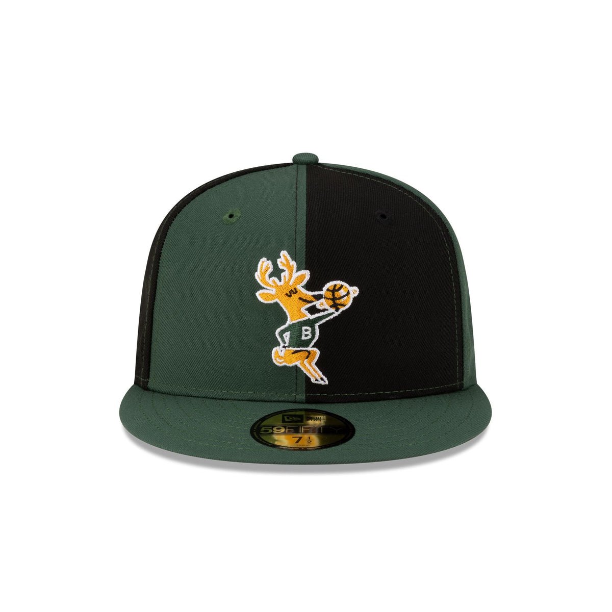 Milwaukee Bucks Hardwood Classics 80s Pinwheel 59FIFTY Fitted Hat