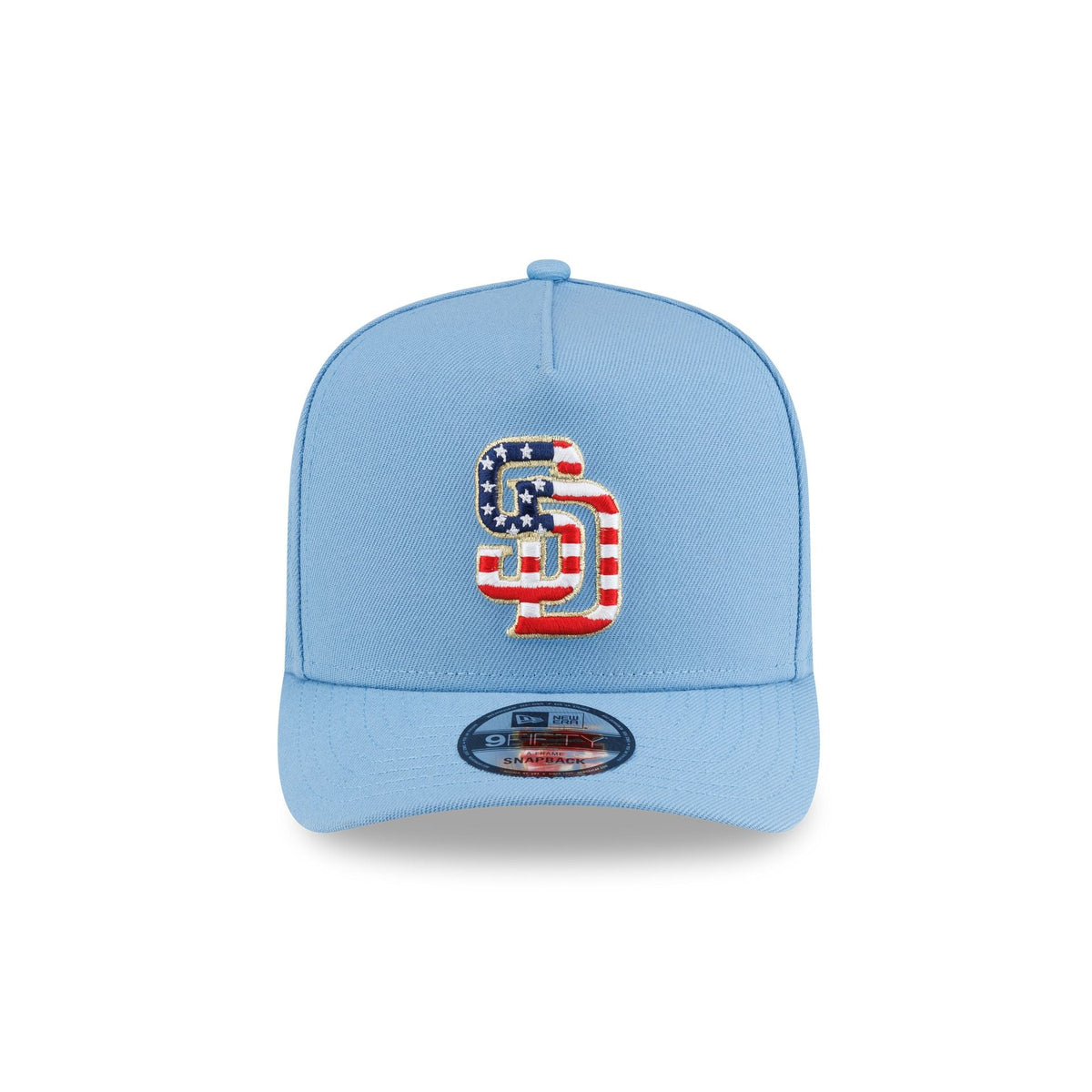 San Diego Padres Red. White & Blue 9FIFTY A-Frame Snapback Hat