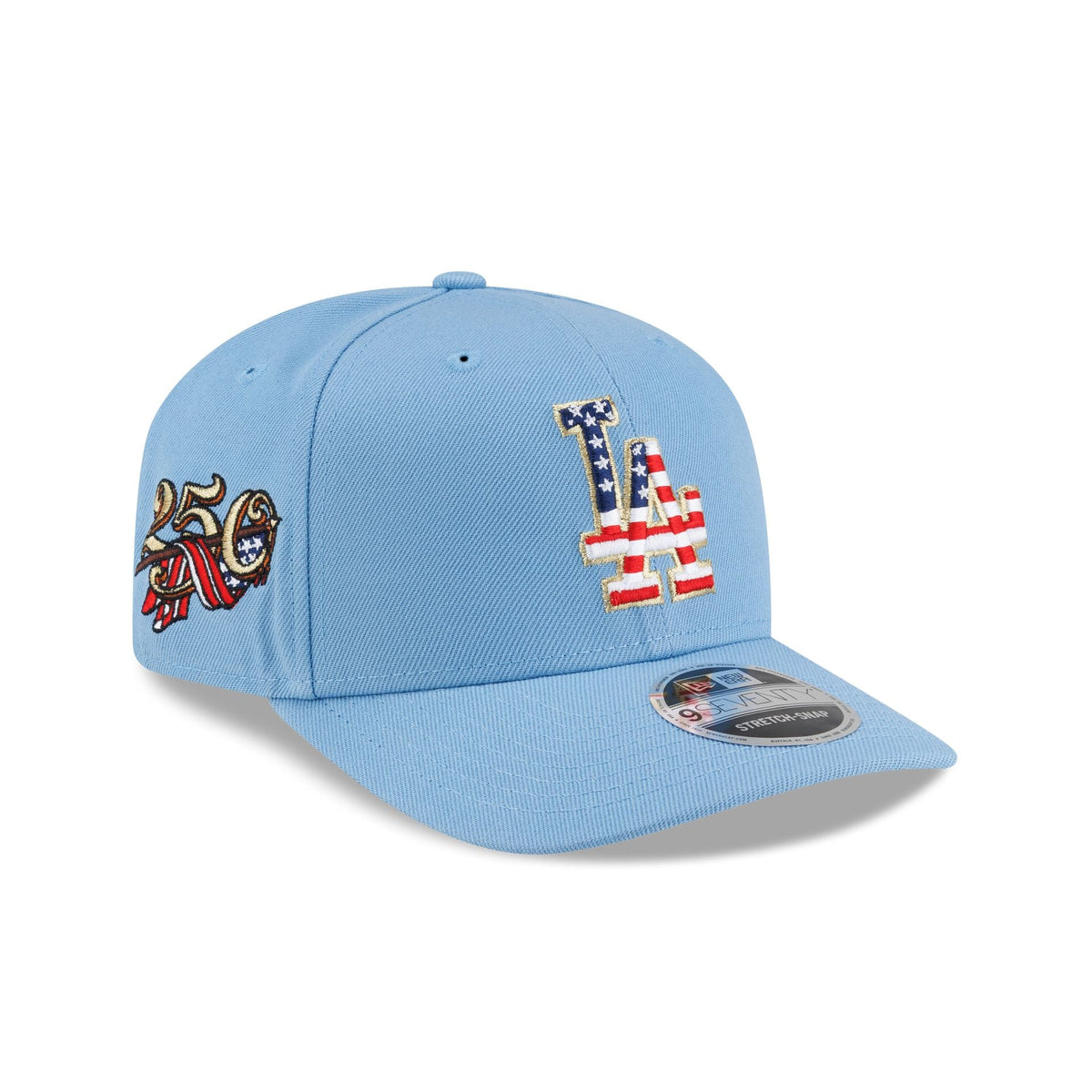 Los Angeles Dodgers Red. White & Blue 9SEVENTY Stretch-Snap Hat