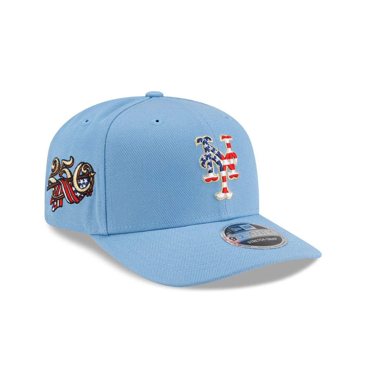 New York Mets Red. White & Blue 9SEVENTY Stretch-Snap Hat