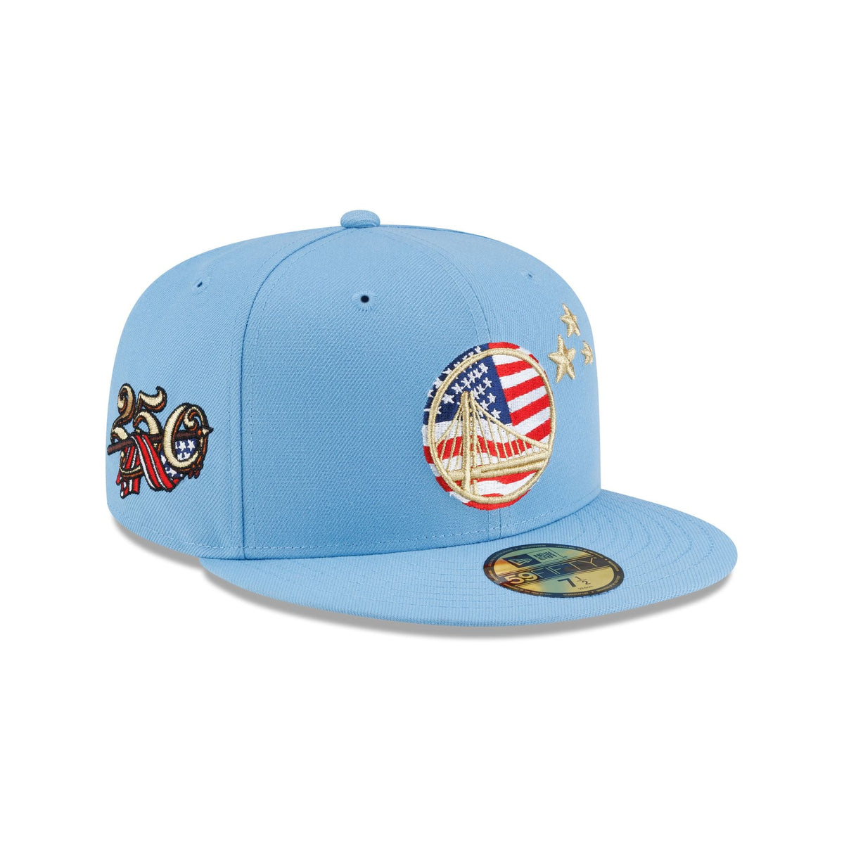 Golden State Warriors Red. White & Blue 59FIFTY Fitted Hat