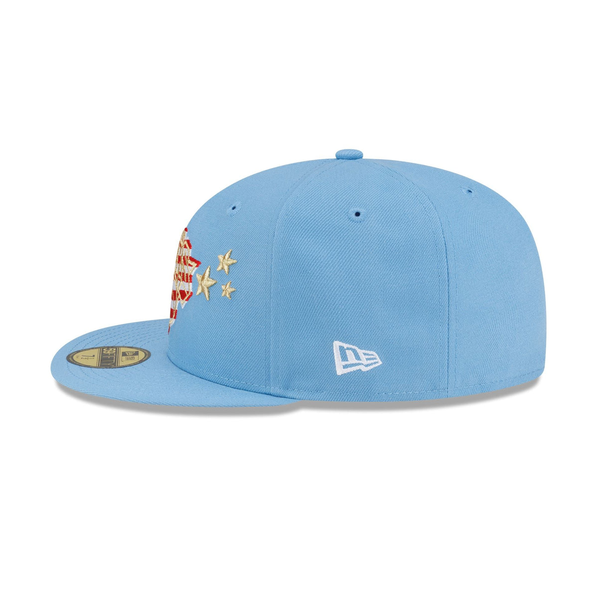 New York Knicks Red. White & Blue 59FIFTY Fitted Hat