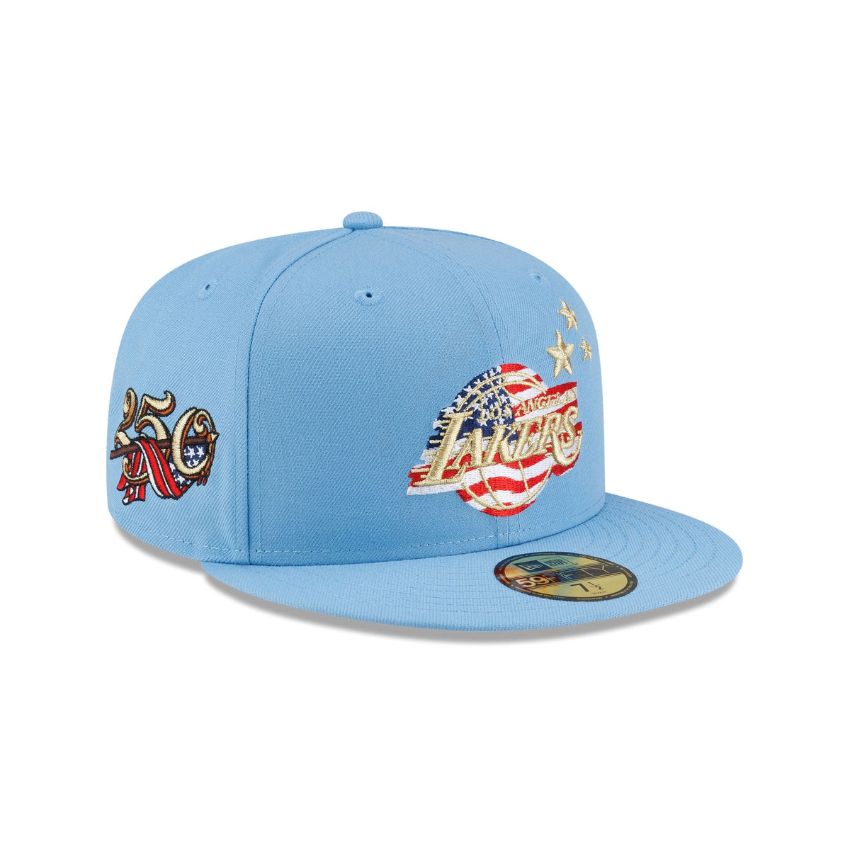 Los Angeles Lakers Red. White & Blue 59FIFTY Fitted Hat