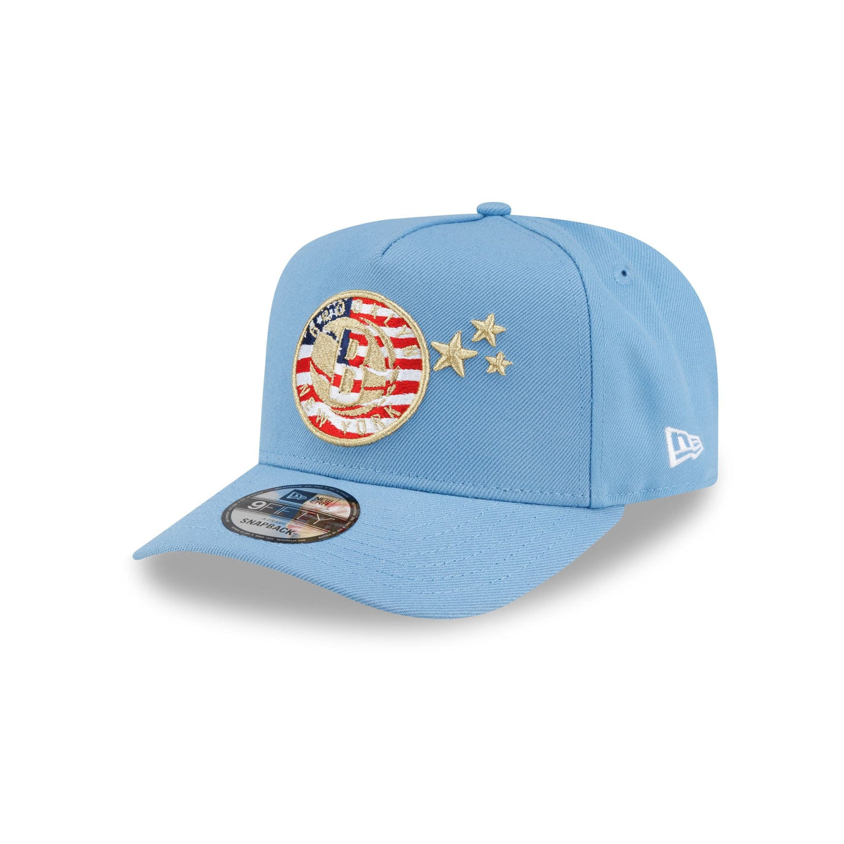 Brooklyn Nets Red. White & Blue 9FIFTY A-Frame Snapback Hat