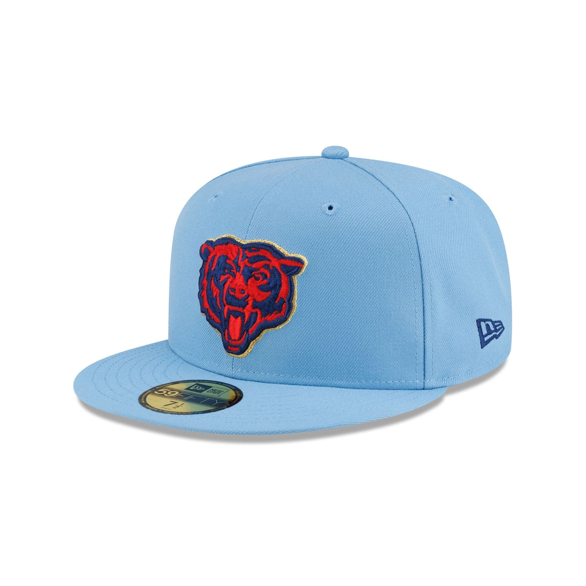 Chicago Bears Red. White & Blue 59FIFTY Fitted Hat