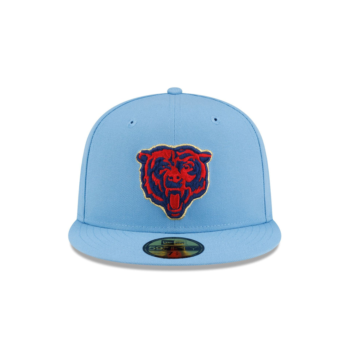 Chicago Bears Red. White & Blue 59FIFTY Fitted Hat