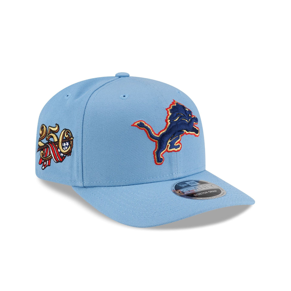 Detroit Lions Red. White & Blue 9SEVENTY Stretch-Snap Hat