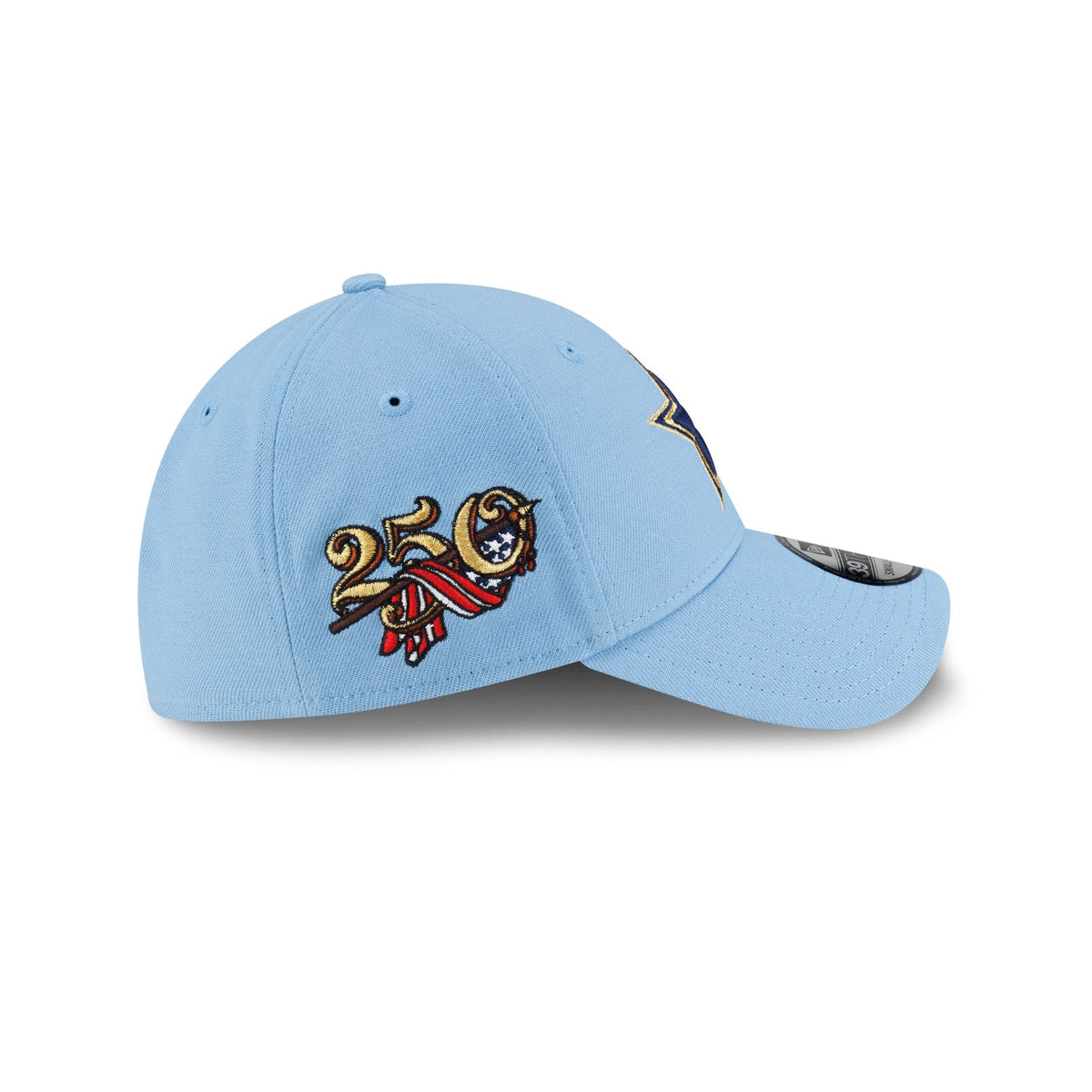 Dallas Cowboys Red. White & Blue 39THIRTY Stretch Fit Hat