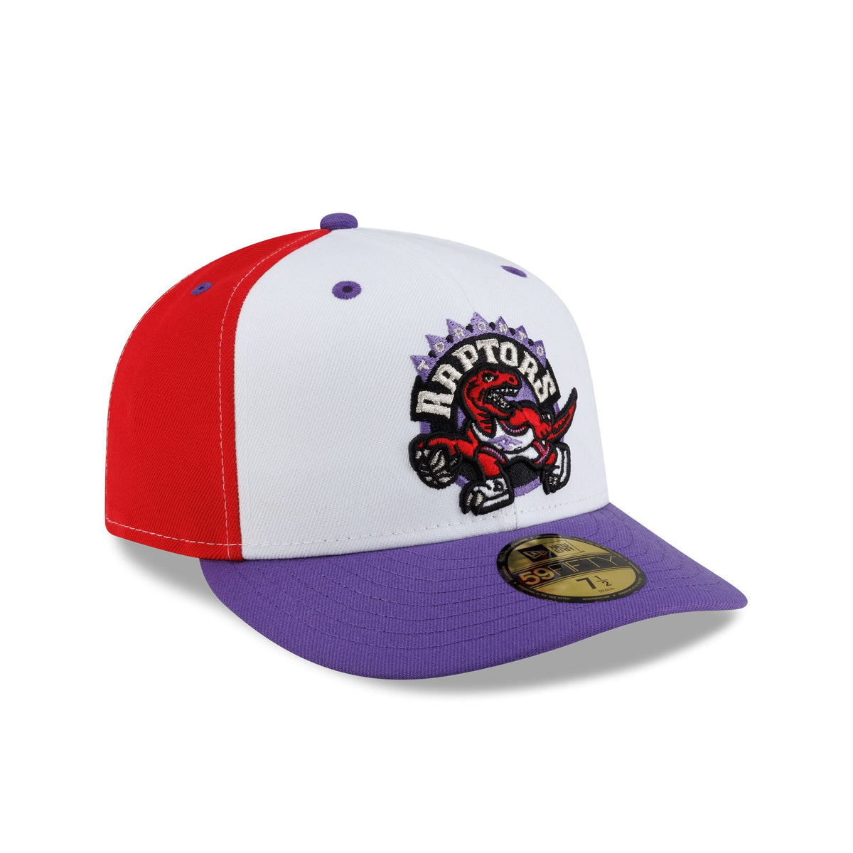 Toronto Raptors Hardwood Classics 90s White 59FIFTY Fitted Hat