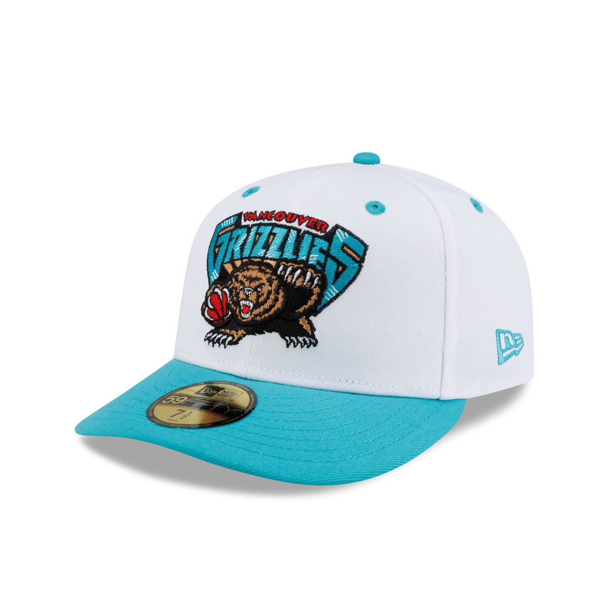 Vancouver Grizzlies Hardwood Classics 90s White 59FIFTY Fitted Hat