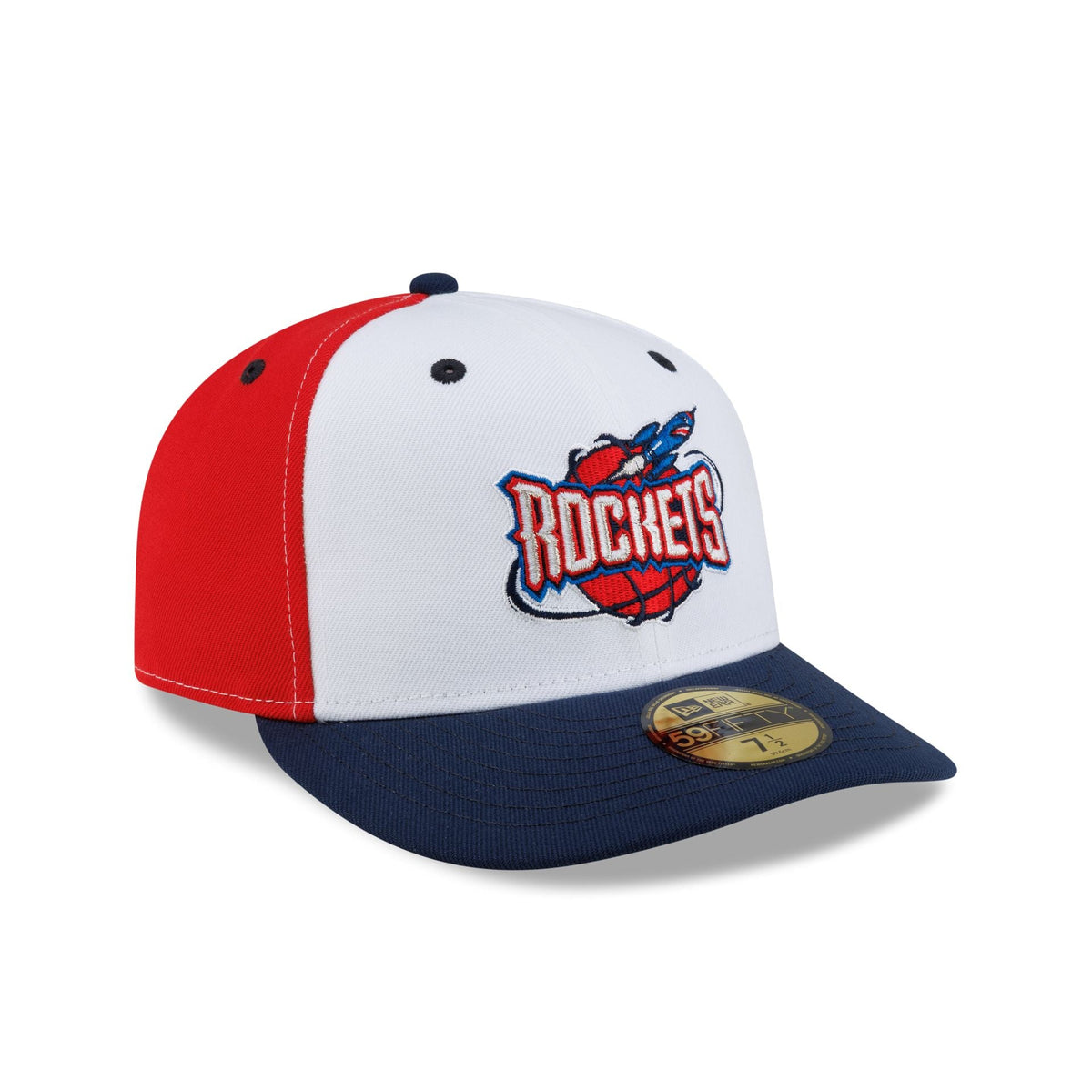 Houston Rockets Hardwood Classics 90s White 59FIFTY Fitted Hat