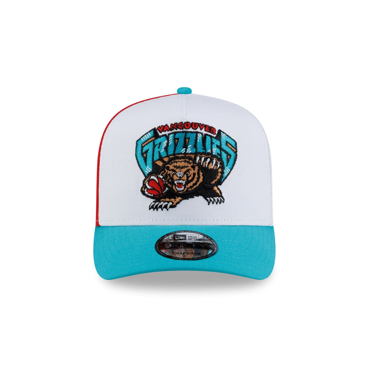 Vancouver Grizzlies Hardwood Classics 90s Panel 9FIFTY A-Frame Snapback Hat