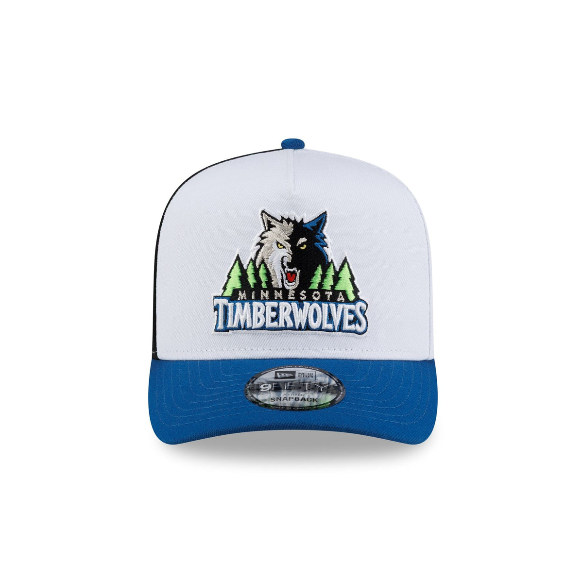 Minnesota Timberwolves Hardwood Classics 90s Panel 9FIFTY A-Frame Snapback Hat