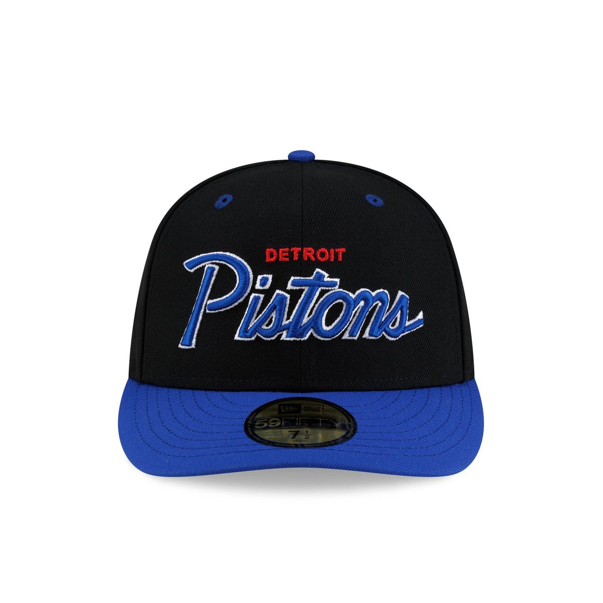 Detroit Pistons Hardwood Classics 90s Script 59FIFTY Fitted Hat