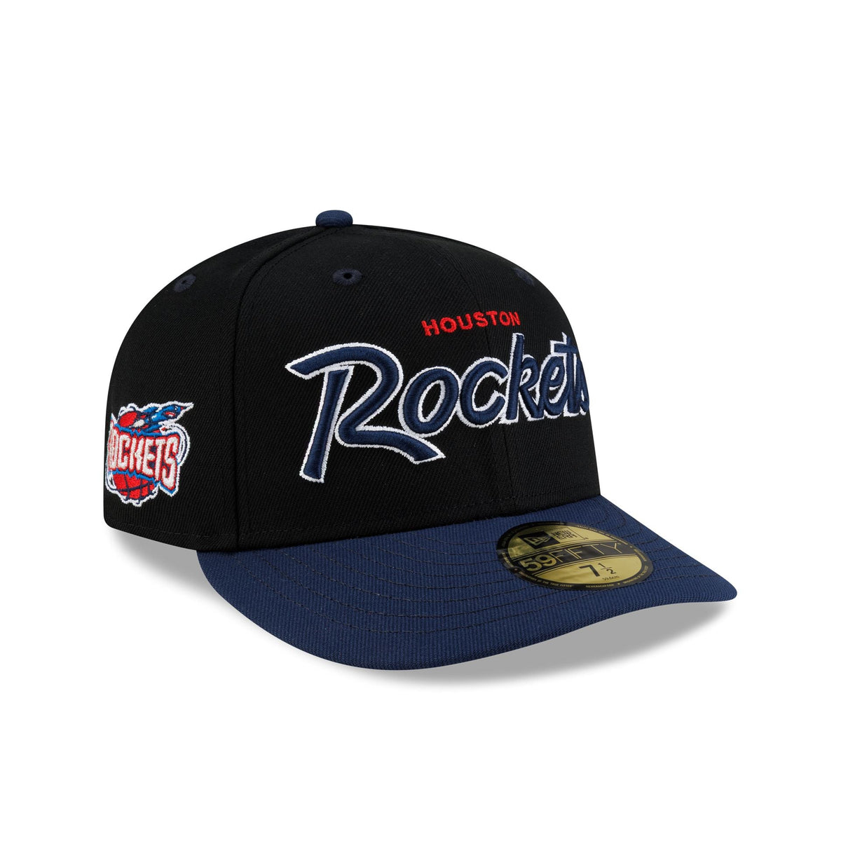 Houston Rockets Hardwood Classics 90s Script 59FIFTY Fitted Hat