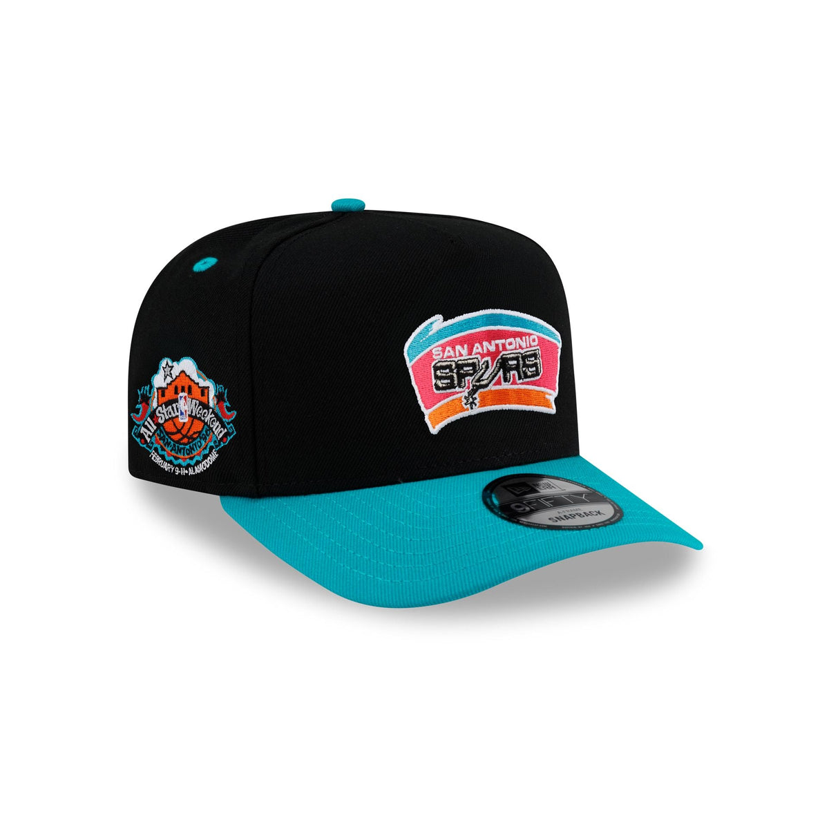 San Antonio Spurs Hardwood Classics 90s All-Star Weekend 9FIFTY A-Frame Snapback Hat