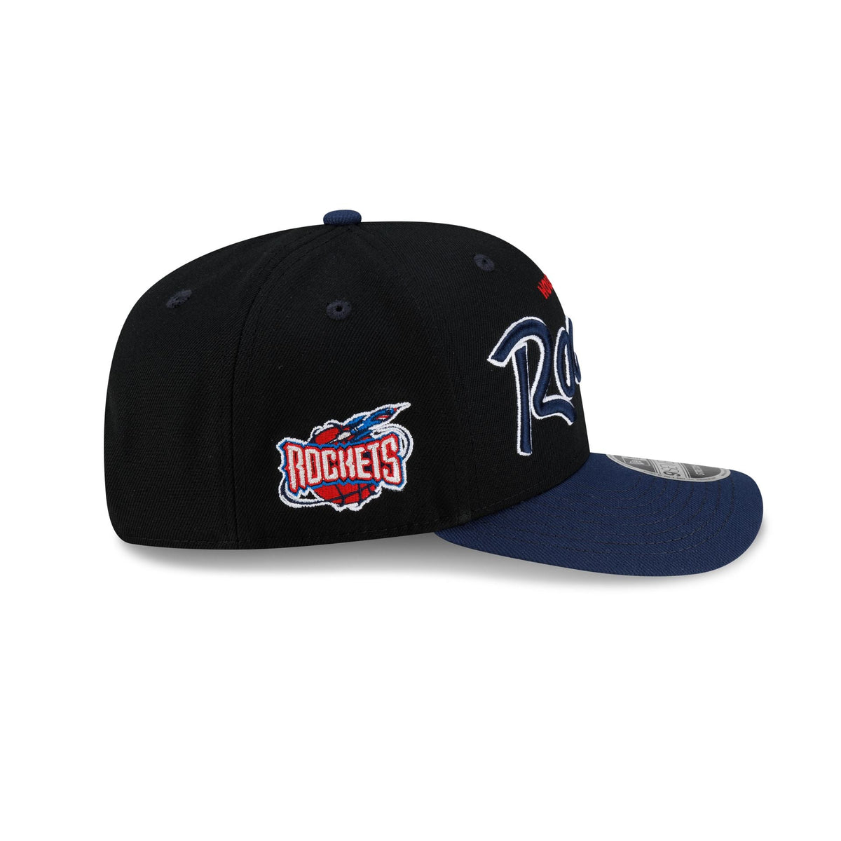 Houston Rockets Hardwood Classics 90s Script 9SEVENTY Stretch-Snap Hat
