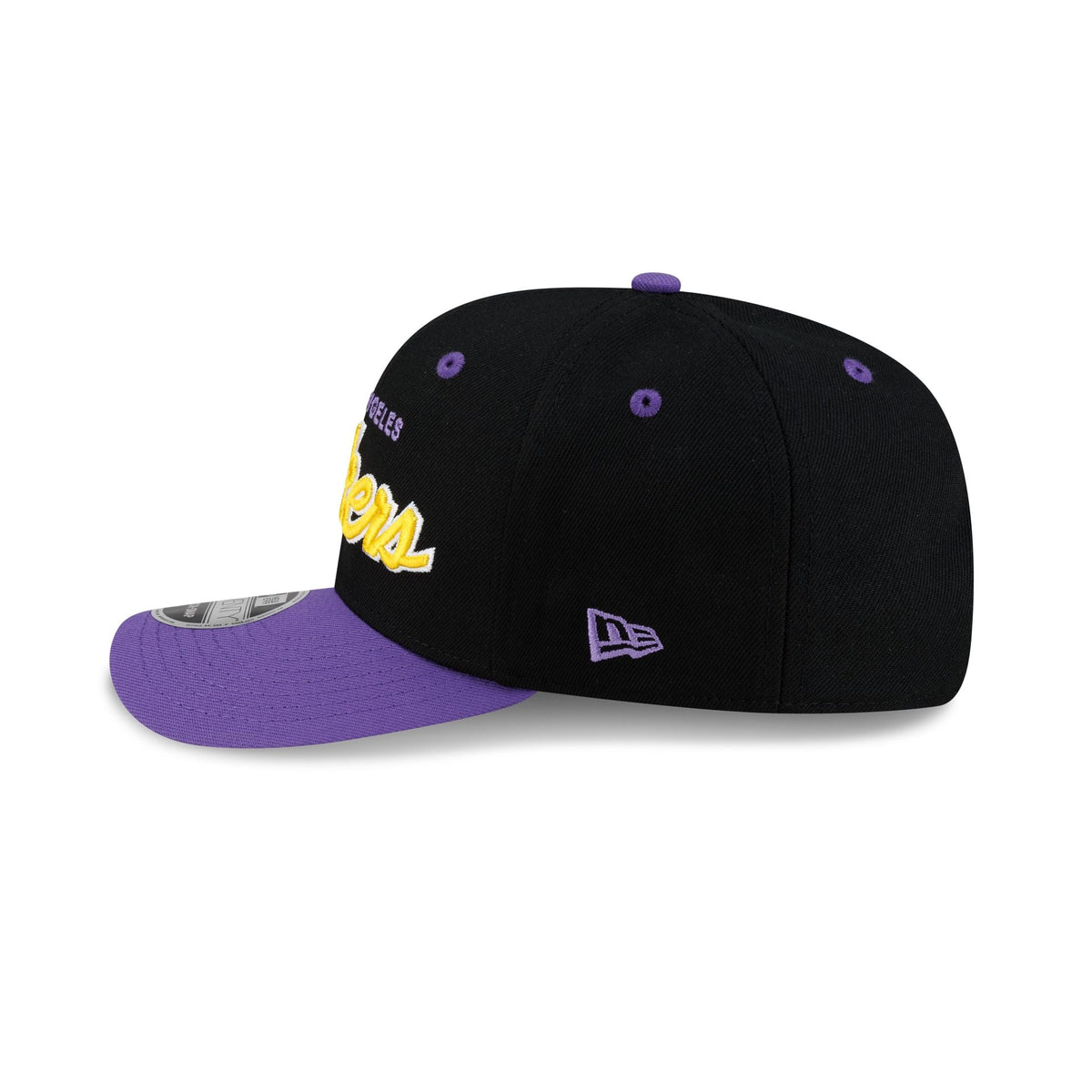 Los Angeles Lakers Hardwood Classics 90s Script 9SEVENTY Stretch-Snap Hat