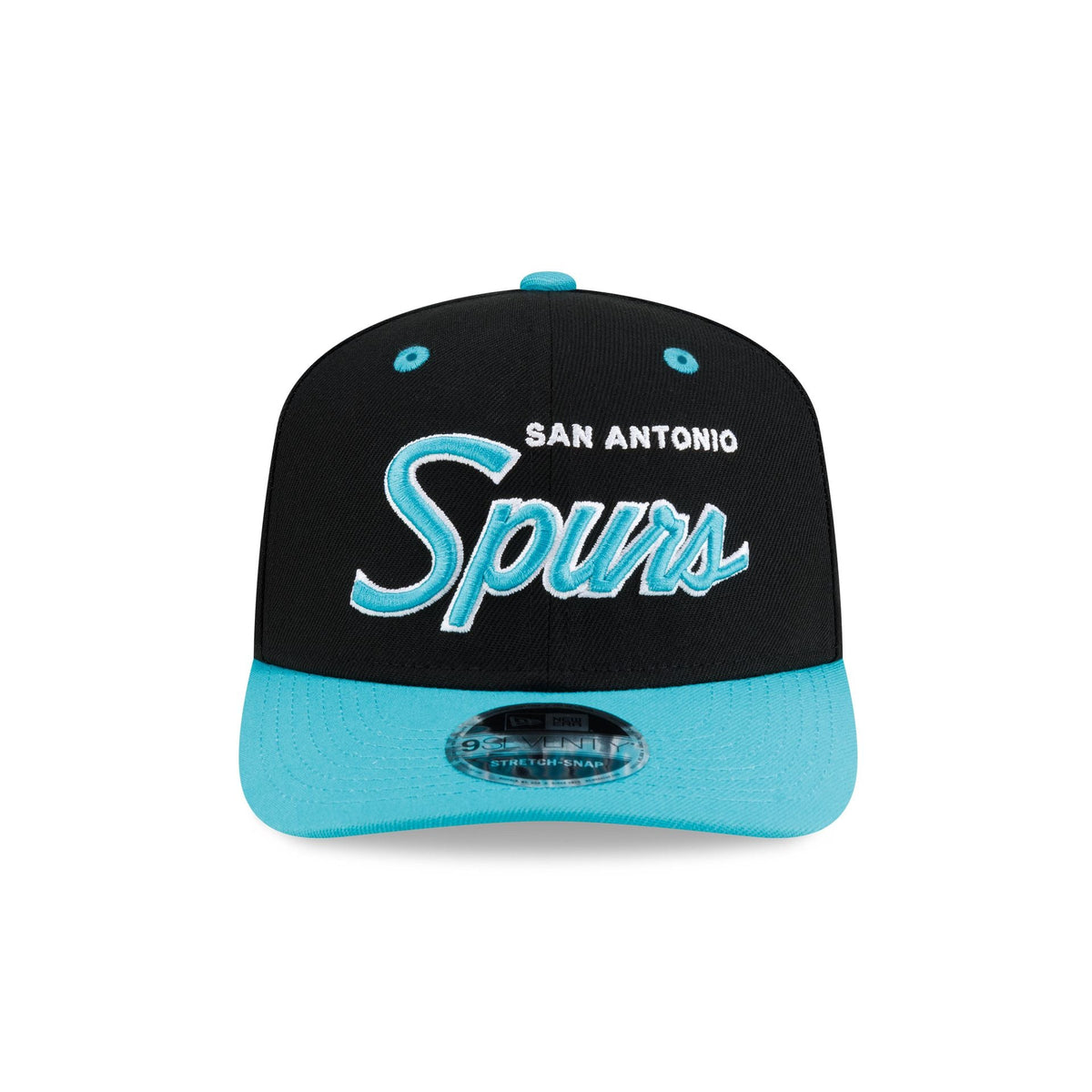 San Antonio Spurs Hardwood Classics 90s Script 9SEVENTY Stretch-Snap Hat
