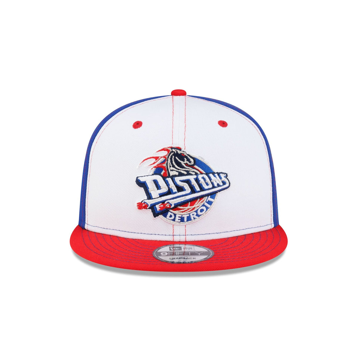 Detroit Pistons Hardwood Classics 2000s White Stitch 9FIFTY Snapback Hat