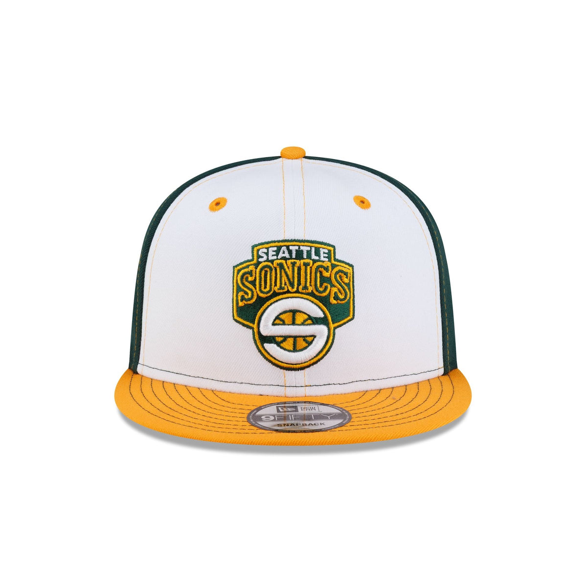 Seattle SuperSonics Hardwood Classics 2000s White Stitch 9FIFTY Snapback Hat