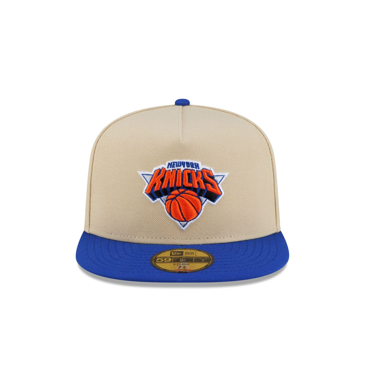 New York Knicks Hardwood Classics 2000s Gold 59FIFTY A-Frame Fitted Hat
